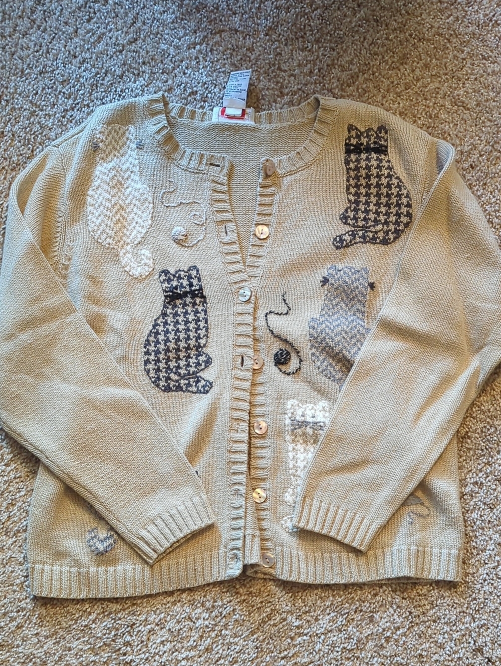 Talbots Cat Cardigan